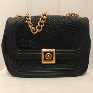 VERSACE Authentic PATENT LEATHER HANDBAG